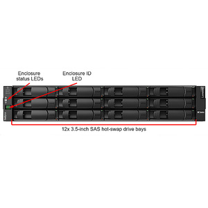 2026 ฮาร์ดดิสก์แบบไฮบริด ThinksSystem DE2000H ประสิทธิภาพสูง SFF Gen2 4*32Gb FC 8*SFP+ 2*32GB Gen2 HDD 2U24 ความจุ 2.4TB - Product Image 2