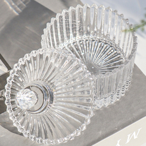 Cổ Điển Tùy Chỉnh Nhà Đám Cưới Nhỏ Trái Cây Nhà Bếp Thủy Tinh Thực Phẩm Lưu Trữ Container Thủy Tinh Kẹo <span class=keywords><strong>Jar</strong></span> Nắp - Product Image 5