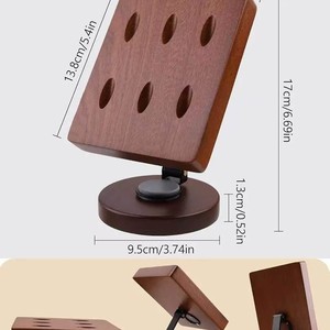 Wooden <b>Desktop</b> Dart Storage Rack 13.8x9.5x17cm Rotating <b>Shelf</b> For Darts Game Accessories Modern Design - Product Image 1