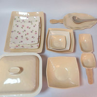 Service de vaisselle incassable en mélamine Hcma – Assiettes, bols, plats, plateaux – Vaisselle durable OEM pour restaurants et traiteurs