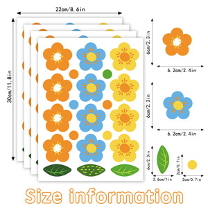 Stile bohémien semplici <span class=keywords><strong>adesivi</strong></span> a <span class=keywords><strong>fiori</strong></span> autoadesivi <span class=keywords><strong>per</strong></span> frigorifero camera dei bambini parete ambientale - Product Image 6