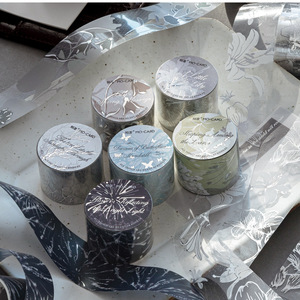 1 rouleau de ruban adhésif <span class=keywords><strong>s</strong></span>érie All Things Silent Like a Mystery, fournitures de journalisation à motif floral vintage pour la décoration et le collage DIY - Product Image 2