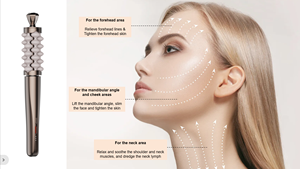Masajeador Facial, Corporal, de Cuello y Piernas para Relajación Corporal, Apto para Uso en el Hogar y Viajes, Varita de Masaje <span class=keywords><strong>Guasha</strong></span> Unisex - Product Image 2