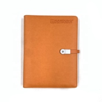 Carnet de notes portable personnalisé en cuir avec boucle magnétique A5, imprimé, promotionnel