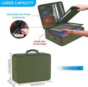 Nouvel Organisateur de Bureau OEM Multi-Poches, Sac de Rangement Sûr pour Documents A4, Pliable, Ignifuge et Étanche, Accessoires de Classement - Product Image 6