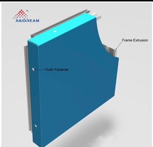 Panneau composite en aluminium ondulé Aludream pour application d'ustensiles de cuisine, haute résistance à la corrosion, série 1000 - Product Image 6