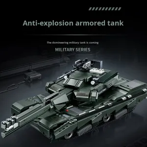 Explosion-Proof Armored Tank T2231 1:8 Scale 40-Piece Assembly Building Blocks Military <strong>Model</strong> Ornament Toy for 14 Years - Product Image 6
