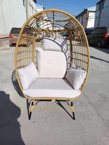 Chaise Oeuf en rotin pour l'extérieur Hotselling Chaise Oeuf sur support solide Chaise en osier pour patio - Product Image 3