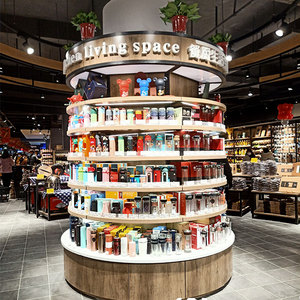 Kệ Trưng Bày Modem Và Siêu Thị Phổ Biến Tại Nhà Máy Kệ Gondola Tròn Bằng Gỗ Tự Trưng Bày Cho Cửa Hàng - Product Image 5