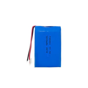 Baterai Lipo isi ulang 703450 11.1V 1200mah 1300mAh 3s 1P baterai polimer litium Li-ion - Product Image 2