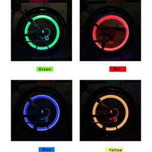 YS818 Waterproof LED Tyre Wheel <b>Cap</b> Light 7 Colors Flashing Bike Tire <b>Stem</b> Lamp Neon Lights for Car Bicycle Motorcycle - Product Image 4