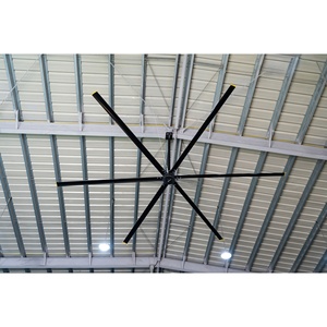 Moteur IE5 PMSM, ventilateurs de plafond HVLS AC de 24 pieds (7,3 m), 220V/380V, ventilation électrique industrielle, 6 pales en alliage d'aluminium et de magnésium, 38 dB - Product Image 2