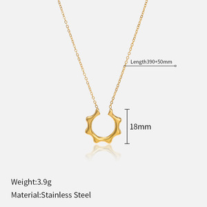 Fashion Jewelry <strong>Necklaces</strong> Gold Stainless Steel Rose Pendants Twist Chain Star Moon <strong>Necklace</strong> <strong>for</strong> Women <strong>Best</strong> <strong>Friend</strong> <strong>Necklaces</strong> - Product Image 3