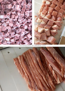 Machine de découpe industrielle automatique grande capacité pour viande de poulet congelée, poisson, porc, côtes, volaille, steak et cubes d'os à vendre - Product Image 3