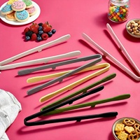 Pince à steak en silicone de qualité alimentaire résistante aux hautes températures et anti-brûlure, pince à barbecue et à pain personnalisable pour légumes, trace de traceurs ajoutée