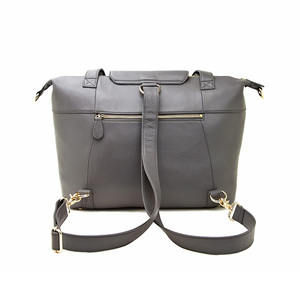 Sac à couches en cuir PU vegan sac à dos avec station à langer grand sac de voyage pour bébé fourre-tout pour garçons et filles - Product Image 2