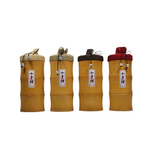 <b>Bamboo</b> Tea Canister With Cloth Lid Chinese Style Storage <b>Container</b> For Tea Gift Packaging Chongqing Made - Product Image 5