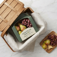 Boîte de rangement pour légumes en plastique PP ondulé creux empilable, imperméable, pour le transport des fruits