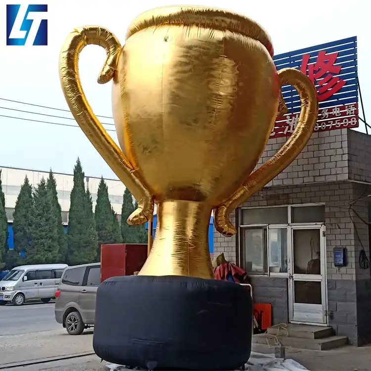 ענק זהב אלוף עולם כוס מתנפח גביע עבור פרסום
