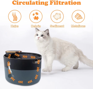 <span class=keywords><strong>Fontaine</strong></span> à eau intelligente pour animaux de compagnie OEM <span class=keywords><strong>3L</strong></span>, distributeur d'eau automatique, circulation automatique, filtration puissante, <span class=keywords><strong>fontaine</strong></span> à eau pour chat ultra silencieuse - Product Image 4