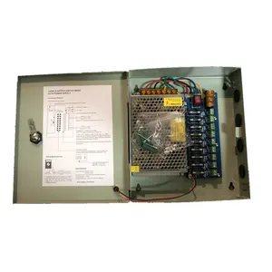 12V DC 5A 10A 20A 30A 5 9 18 Channel Central rack mount CCTV switching power supply ups(12VDC10A9CH(A))