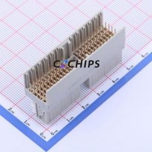 5106015-1 Board-to-Board & Backplane Connector Bent Lead Through Hole,P=2mm Connector 110P 2mm Right Angle Insert 5 - Product Image 1