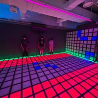 Équipement de Laser Tag et simulateur sportif interactif à grille de pixels pour salle d'arcade