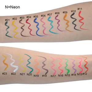 Crayon eyeliner néon à séchage rapide imperméable à l'eau de marque privée, sans cruauté sur les animaux végétalien noir mat stylo eyeliner liquide - Product Image 5