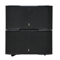 Système de sonorisation portable professionnel 1200W avec deux caissons de basses 18 pouces 1000W, audio haute résolution, longue excursion, équipement de sonorisation live
