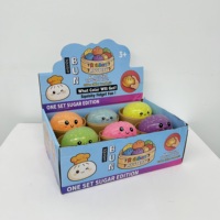 Grande boîte mystère américaine de jouets en peluche anti-stress scintillants arc-en-ciel qui brillent dans le noir, en forme de boulettes et de pains bao, pour enfants