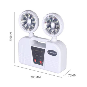 Led <b>Emergency</b> <b>Light</b> 2 X 8W Dual Head Ac 85-265V White <b>Light</b> 360 Degree Rotatable For Home And Office Use - Product Image 3