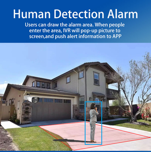 Sistema de cámara de seguridad 5MP 4K Cámara Domo IP PoE con detección humana POE NVR Visión nocturna Funciona con Smart Home - Product Image 5