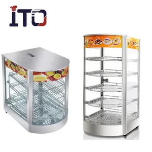 CE approved 5deck hot food stainless steel electric warmer showcase
