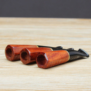 Portable Wood Pear Wood Cigar Mouthpiece Filter 9mm Activated Carbon Core Washable Reusable Round Shape - Product Image 3