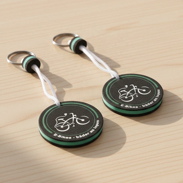 Promotional Customized Floating Keychain Printed Logo Foam EVA Material Buoy Convenient Swimming Floating Keychain
