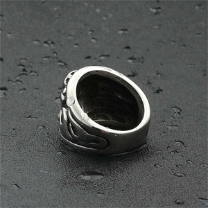 <b>Skull</b> <b>Ring</b> Men's Stainless Steel Retro Punk Style Silver Color Gift Jewelry 260106 - Product Image 3