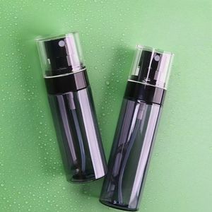 Botella de Spray Vacía Transparente Negra de 30ml 60ml 100ml 120ml PET con Bomba de Viaje, Pulverizador de Loción, Spray Facial Hidratante de Niebla Fina - Product Image 2