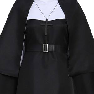 Nuevo Diseño de Disfraz de <span class=keywords><strong>Monja</strong></span> Tradicional con Traje, Vestido y Top para Mujeres Adultas, Inspirado en la <span class=keywords><strong>Monja</strong></span> de TV/Cine, para Halloween - Product Image 4