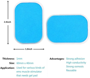 เจลนําไฟฟ้า PULSE ฟื้นฟูสมรรถภาพกายภาพบําบัดไมโครซิลิโคนกระตุ้นกล้ามเนื้อเจล Pad Self กาวเปลี่ยนแผ่นอิเล็กโทรด - Product Image 3