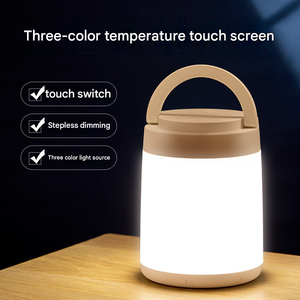 ไฟ LED ควบคุมแบบสัมผัสแบบชาร์จไฟได้ผ่าน USB โคมไฟตั้งโต๊ะแบบพกพาสำหรับห้องนอนห้องเด็ก - Product Image 3
