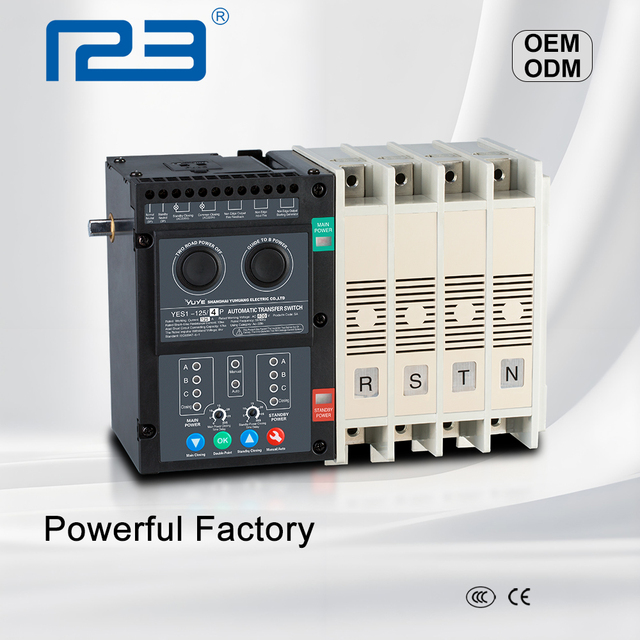 123 Yuye Hot Selling SA Series ATS PC Class Ats 63A 125amp 250A 630amp Automatic Transfer Swap Switch
