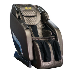 <b>Massage</b> Chair Full Body SL Guide Rail 61 Airbags Champagne Gold Plug-In Automatic <b>Vibration</b> Kneading Neck Shoulder Leg Foot - Product Image 3
