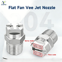 Buse à jet plat haute pression en acier inoxydable 304 pour le nettoyage de surfaces