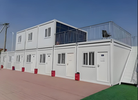 Maison préfabriquée écologique portable avec salle de bain intégrée pour bureau temporaire et dortoir, logement social urgent