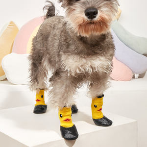 हॉट सेल फैशन लुभावनी सर्दियों गर्म कपास विरोधी पर्ची वाटरप्रूफ कुत्ते बूट्स के साथ बड़े कुत्ते के मोजे - Product Image 2