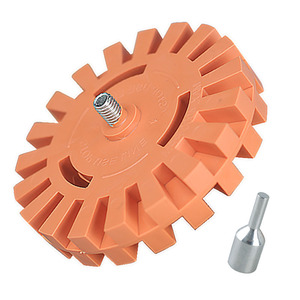 Pneumatic Glue Remover Disc 4 Inch 11mm Inner Diameter Aluminum Sanding Wheel For Residual Adhesive Removal - Product Image 4