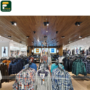 Premium Boutique Apparel Display Rack Garment Cabinet Wall Shelf Reception Counter Lighting <b>Showcase</b> Fixture - Product Image 6