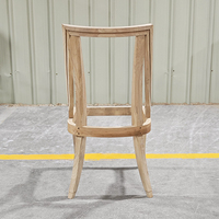 Cadre de chaise de salle à manger en bois de frêne Cadre de meuble non fini Cadre de chaise en bois de frêne non fini
