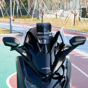 Extensión de Parabrisas para Motocicleta <span class=keywords><strong>Forza</strong></span> 350, Importada, de PC Transparente con Curado UV, de Alta Resistencia, de Fábrica, la Mejor - Product Image 4