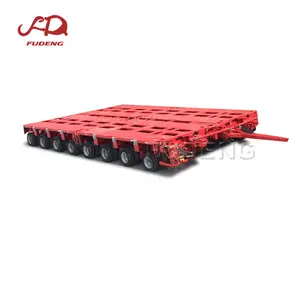 Remolque modular semi hidráulico de cama baja o baja, alta resistencia, remolque de transporte pesado a la venta